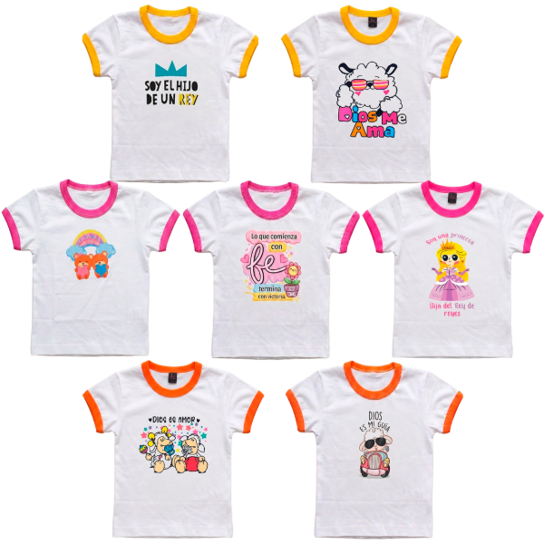 Producto - PROMO Remera Para Niños Talle Del 2 Al 12 Modelo - (STOCK A CONFIRMAR)