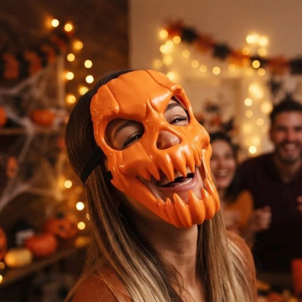 Producto - Mascara Careta De Calabaza Asesina Halloween Plastico - 1
