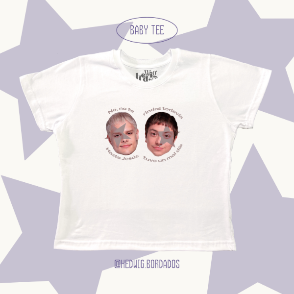 Producto - Baby Tee "Hasta Jesus CA7RIEL Y PACO"