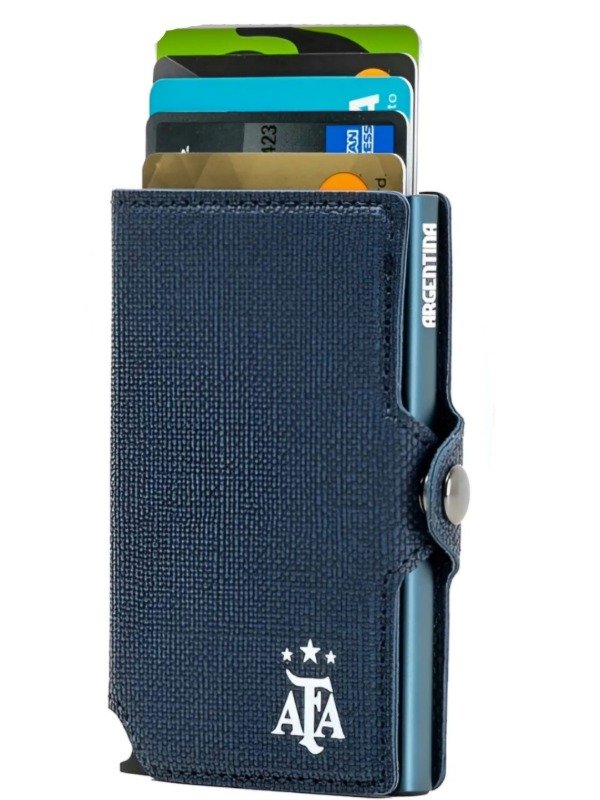 Producto - Billetera Tarjetero AFA Argentina simple bloqueo RFID