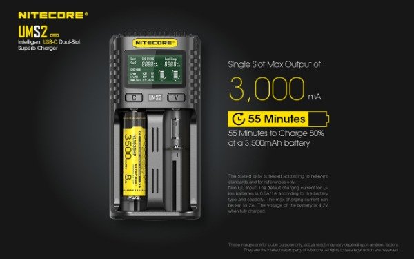 Producto - CARGADOR DE BATERIA NITECORE UMS2