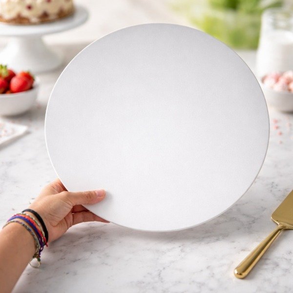 Producto - Base de torta 30 cm fibroplus blanco x 10 unidades