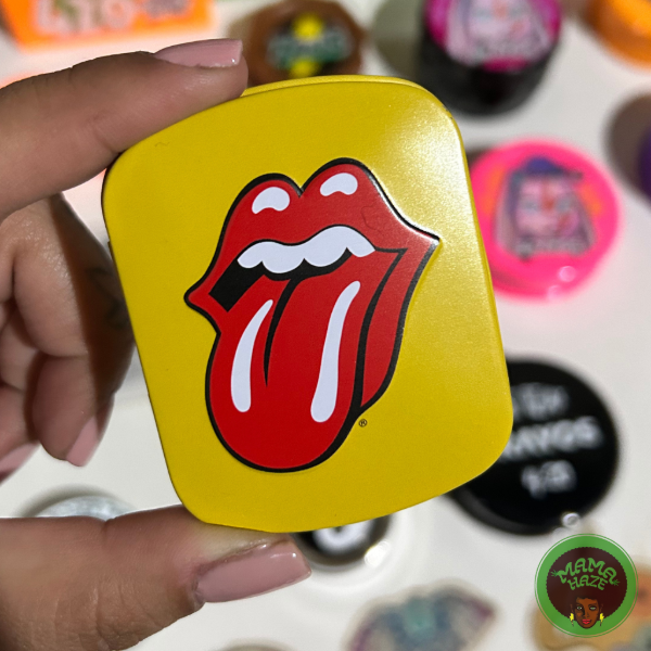 Producto - Lata/Contenedor Rolling Stone - Lion Rolling Circus Amarilla