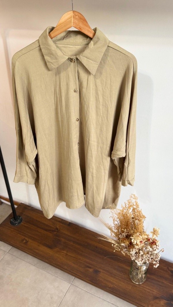 Producto - Camisa Gaia Lino pistacho