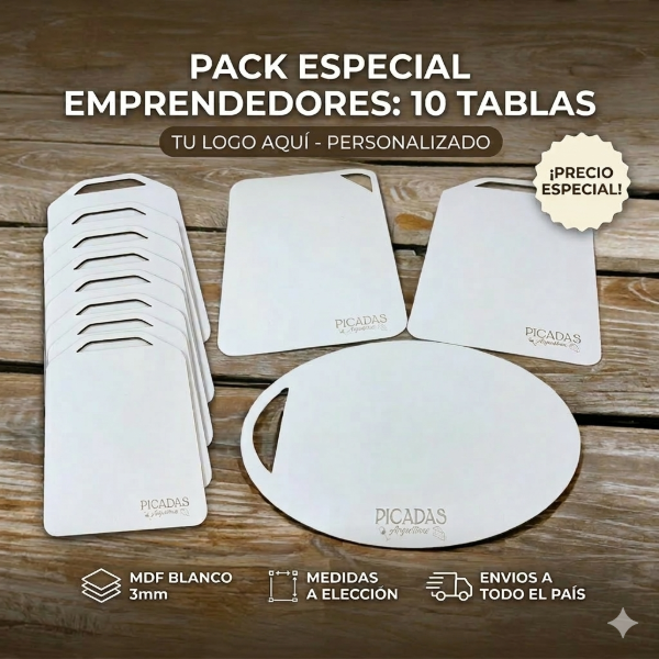 Producto - bandejas para picadas 20x29 con tu logo pack por 10