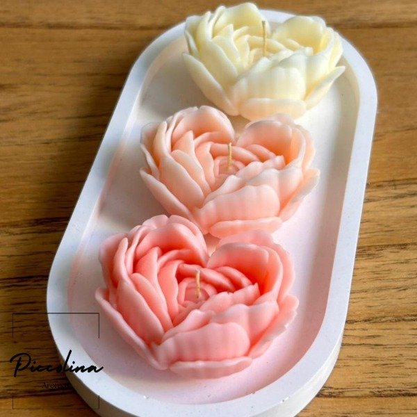 Producto - Set Corazón con Forma de Flor con Bandeja