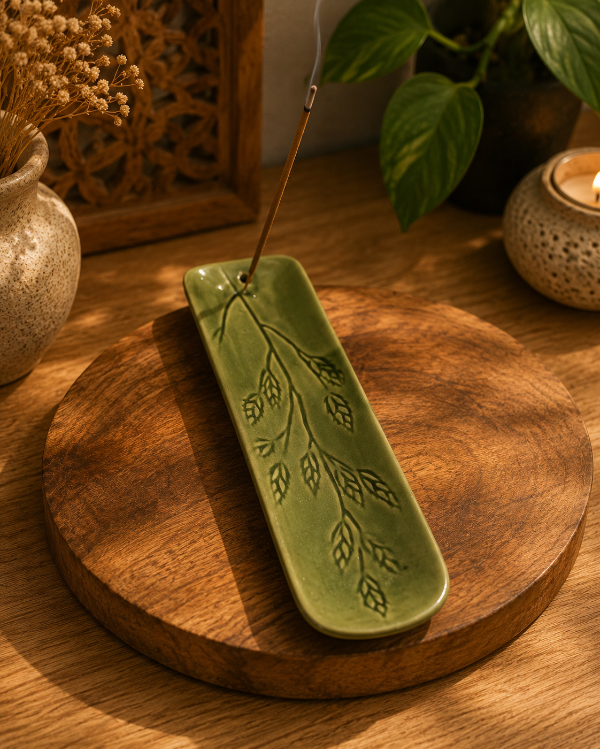Producto - Porta Sahumerio ceramica esmaltado