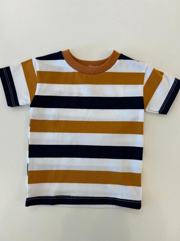 Producto - Remera Rayada mostaza