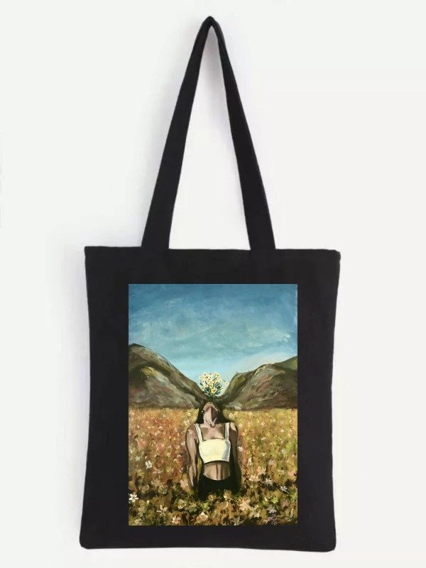 Producto - Tote bag campo con flores