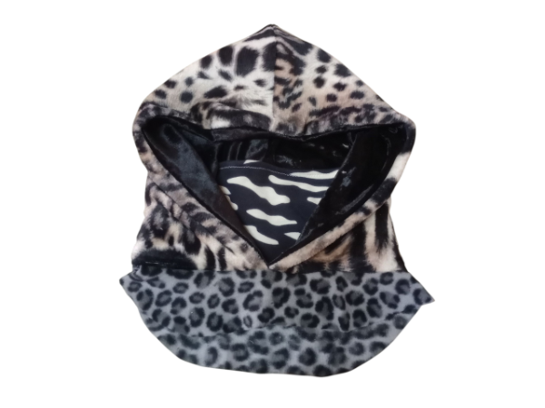 Producto - Capucha AnimalPrint Gris