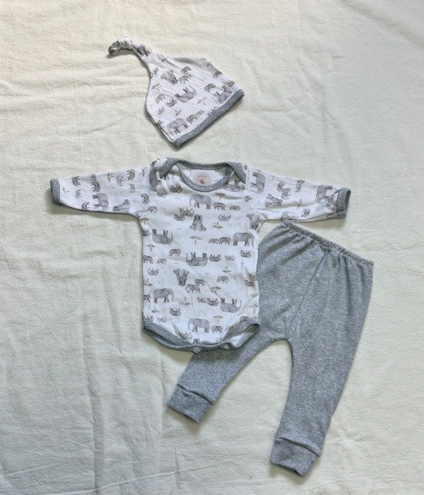 Producto - Ajuar 3 piezas Elefante