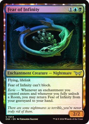 Producto - Fear of Infinity Foil  Duskmourn: House of Horror