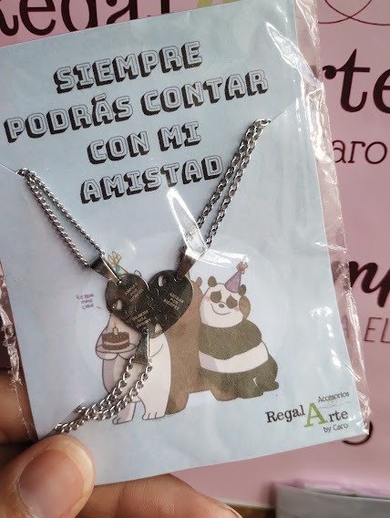 Producto - TRIO cadenas AQ dije corazon