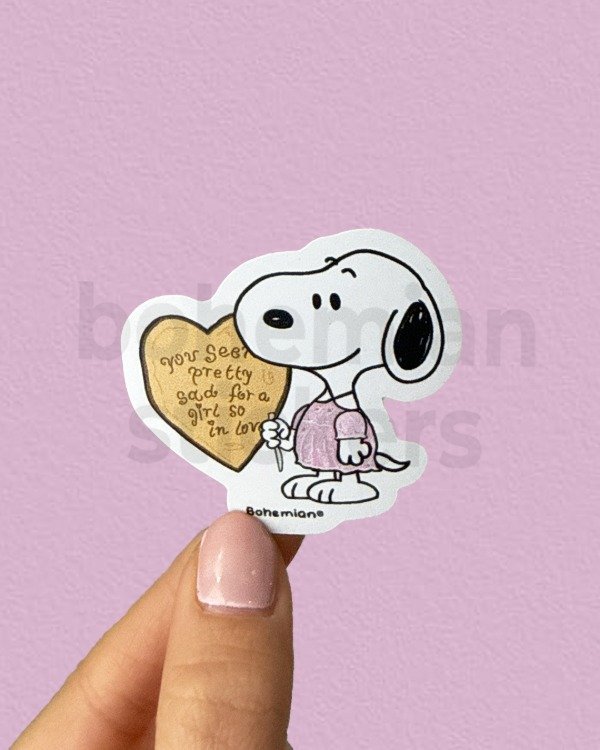 Producto - SNOOPY OLIVIA  (YOU SEEM PRETTY SAD...) - Sticker Individual de Olivia Rodrigo
