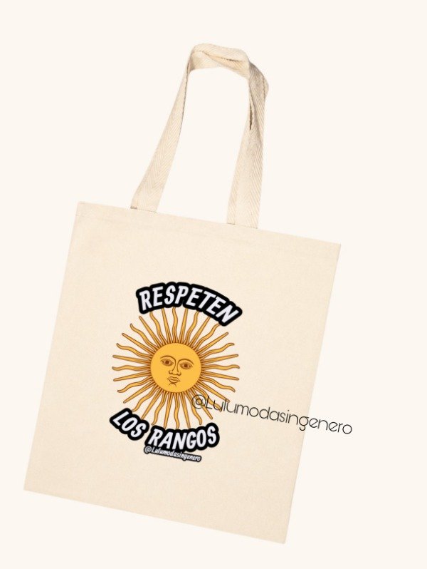 Producto - Tote bag Respeten los rangos argentina