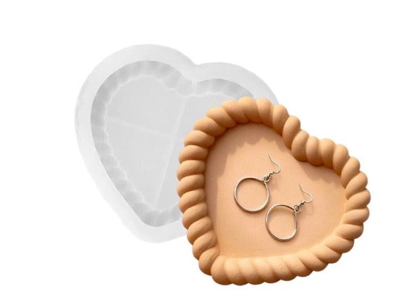Producto - MOLDE SILICONA BANDEJA CORAZON TRENZADO - 0
