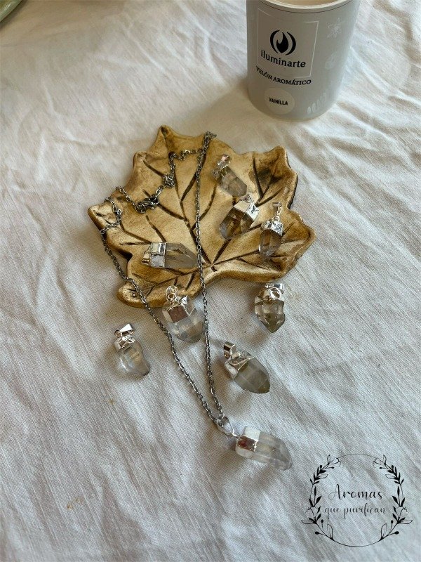 Producto - PIEDRA CON DIJE ENGARZADA CUARZO CRISTAL