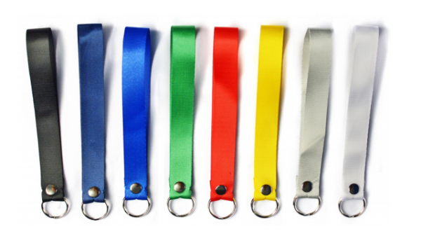 Producto - Llavero Corto Cinta Brillante Plastificada aro portallaves color SUBLIMABLE