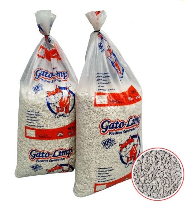 Producto - Piedras sanitarias piedra blanca "GatoLimp" x 10 kg