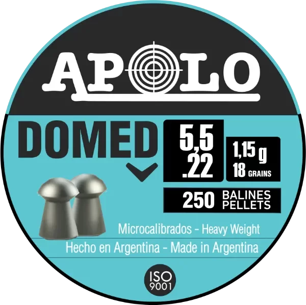 Producto - Balin Apolo Domed Calibre 5,5 1.15G 18GR X250 UNIDADES