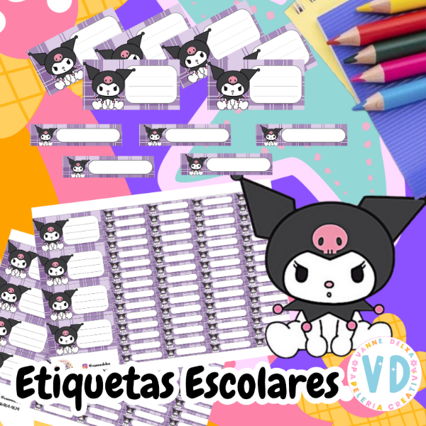 Producto - ETIQUETAS KUROMI