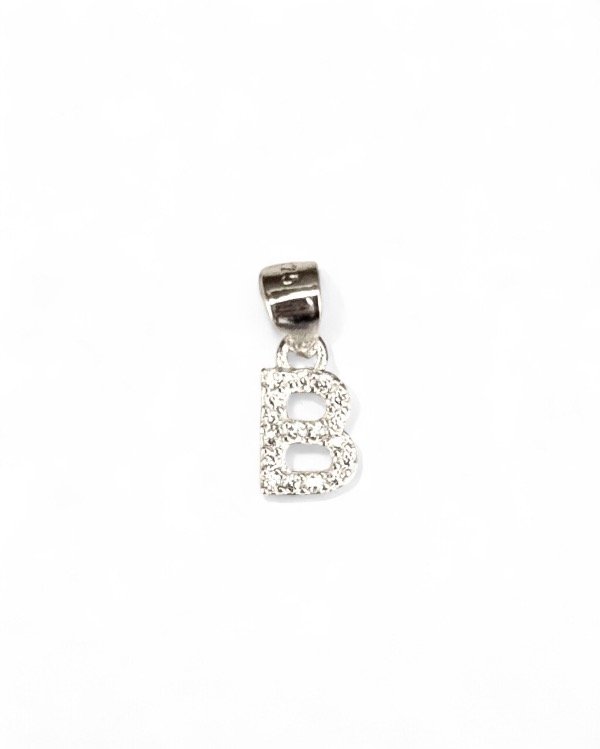 Producto - DIJE "B" SHINY PLATA 925