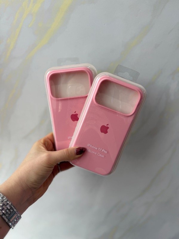 Producto - Silicone case IPhone 17 pro rosa chicle
