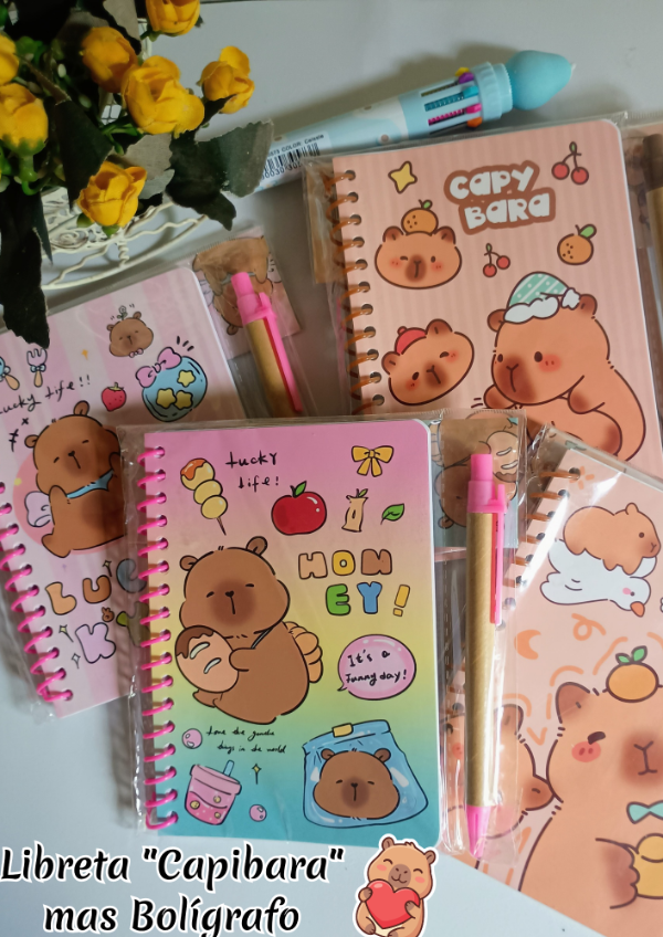 Producto - LIBRETA CAPIBARA + BOLIGRAFO - 0
