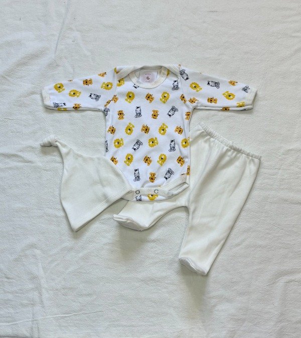 Producto - Ajuar 3 piezas Crema África