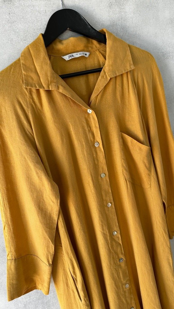 Producto - Vestido camisero de lino Zara TM - 4