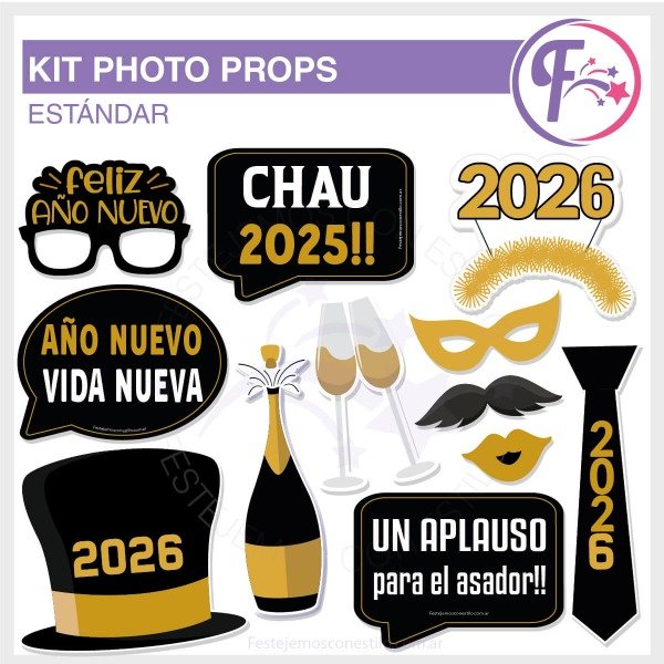 Producto - Photo Props Fiesta Año Nuevo