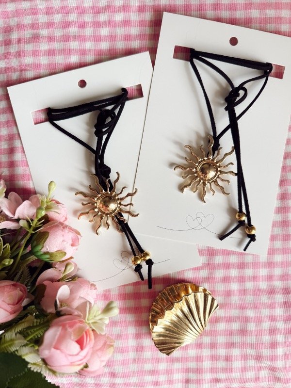 Producto - Choker Lazo Sol Dorado