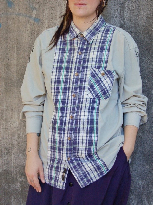 Producto - Camisa siamesa 2 / verde y cuadros