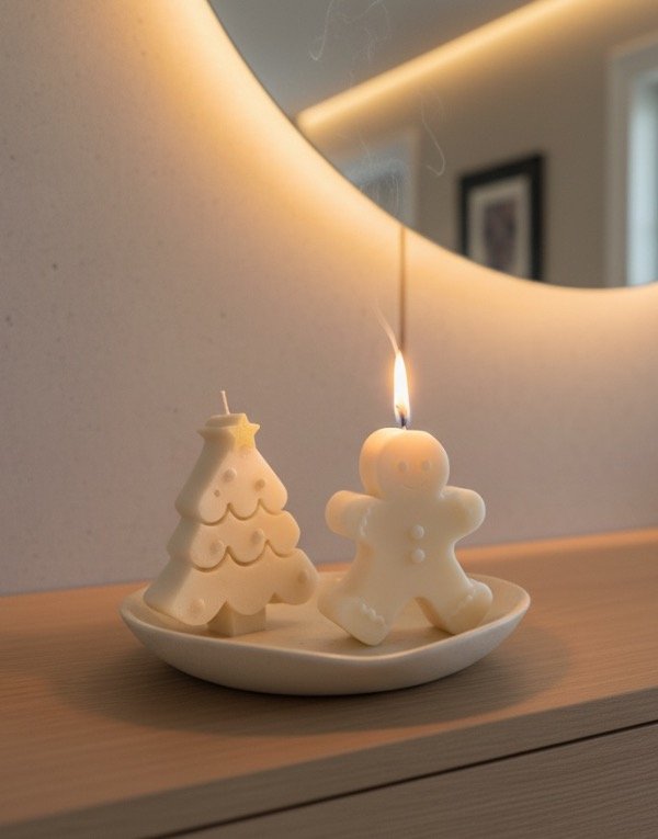 Producto - Set x2 velas navideñas