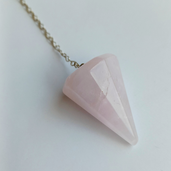 Producto - Péndulo de Cuarzo Rosa Grande