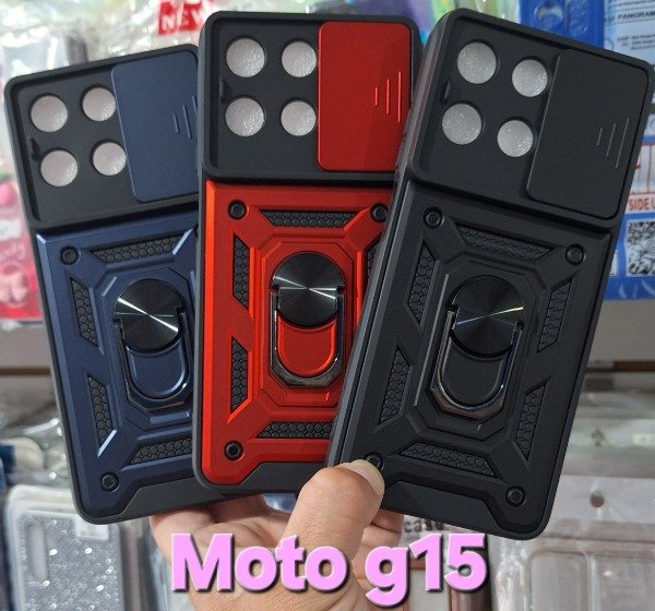 Producto - Fundas armor con cubre cámara. Moto g15