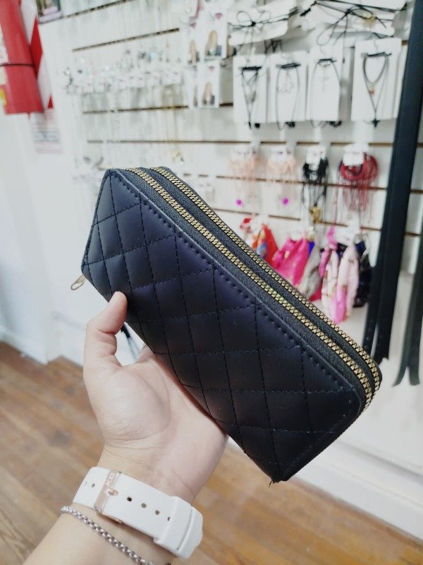 Producto - Billetera doble cierre negraa