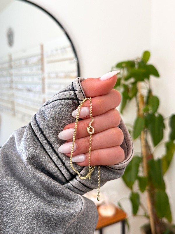 Producto - Pulsera bañada en oro doble cobra