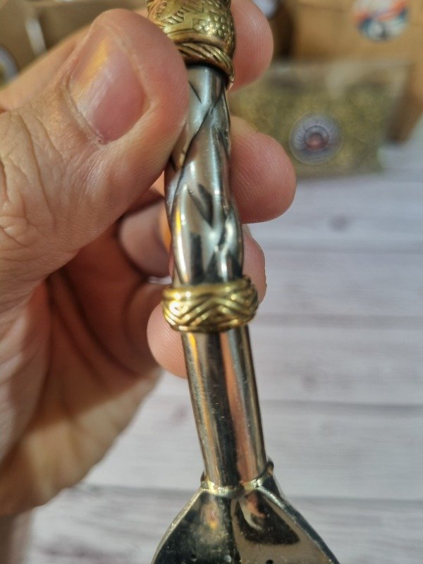 Producto - Bombillón Premium Súper Curvo de Alpaca con Terminaciones en Bronce - 3