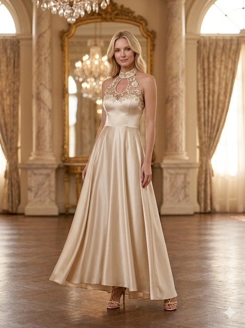 Producto - VESTIDO LARGO GOLDEN 0559