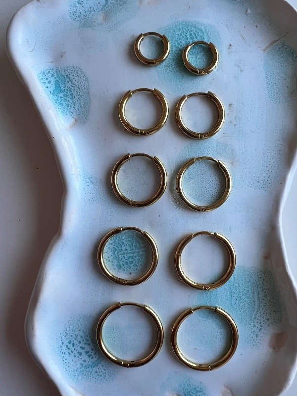 Producto - Argollas Lisas clásicas - varias medidas -