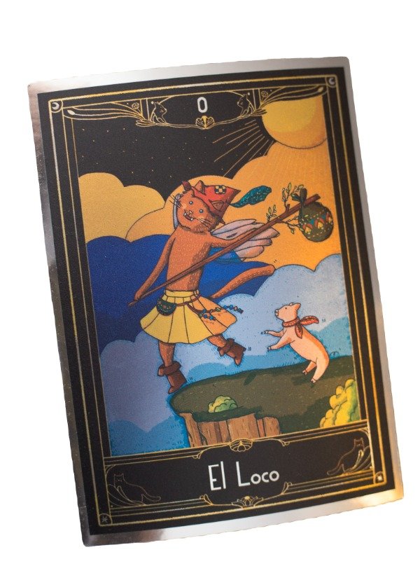 Producto - Sticker vinilo plateado "El Loco"