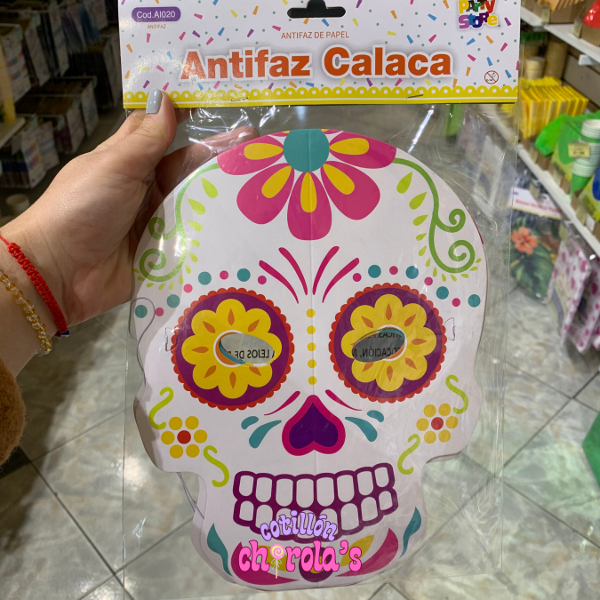 Producto - ANTIFAZ CALACA - 6 UNIDADES