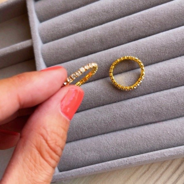 Producto - Anillo Stras Dorado