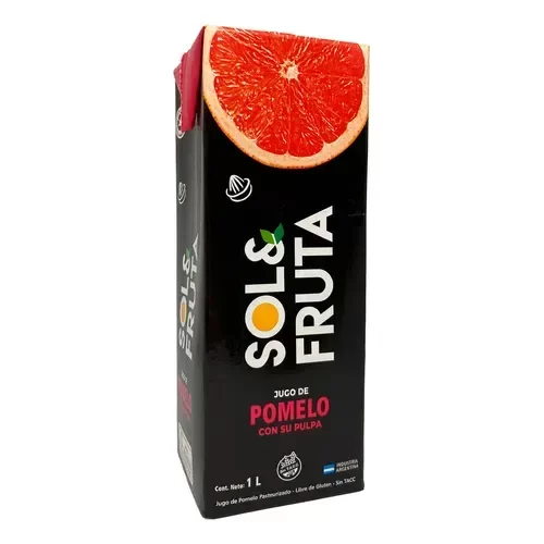 Producto - Jugo Natural Sol Y Fruta De Pomelo  1 L X 8 Unidades