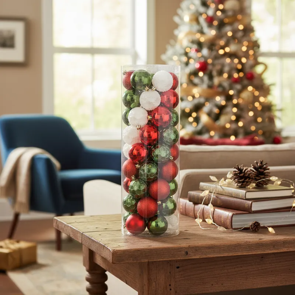 Producto - Set x50 esferas de navidad 6cm - SURTIDO