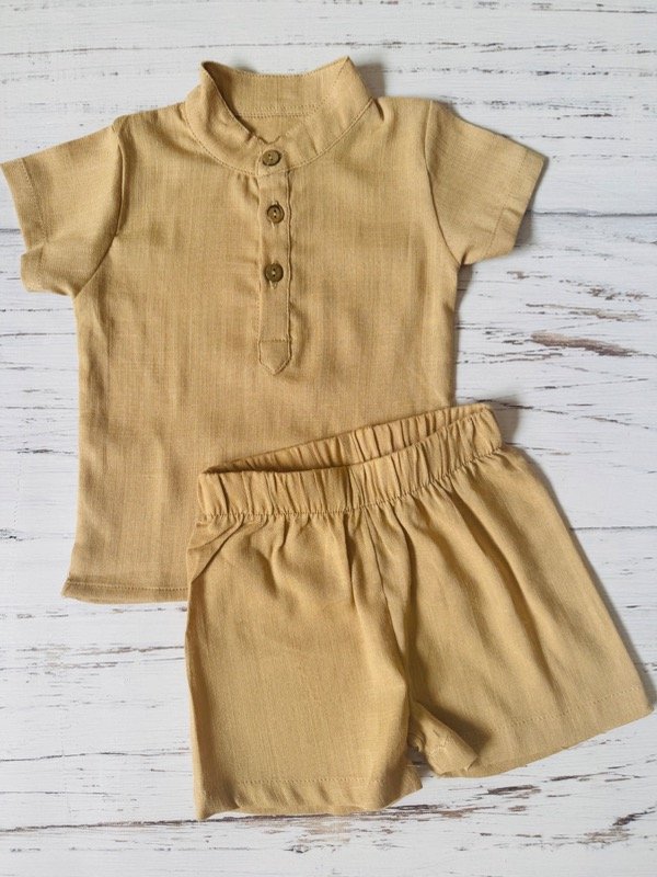 Producto - Conjunto lino cuello mao