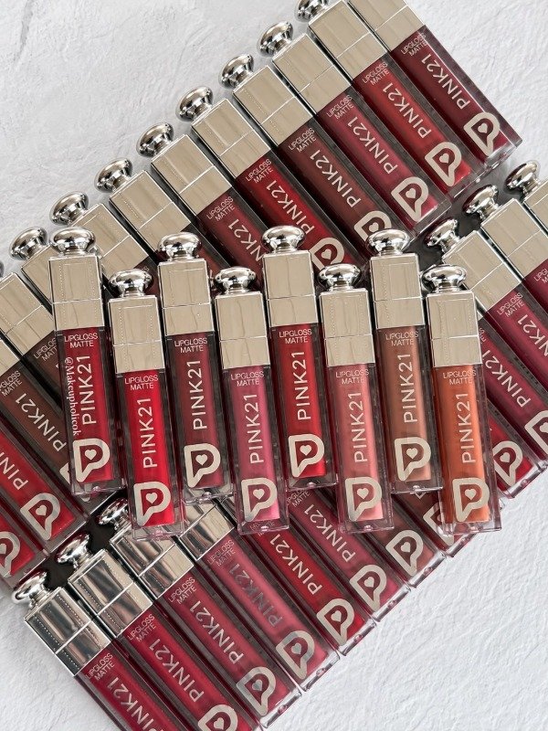 Producto - LABIAL MATTE ESTILO DIOR TAPA PLATEADA - PINK 21 - CAJA DE 48 UNIDADES - 0