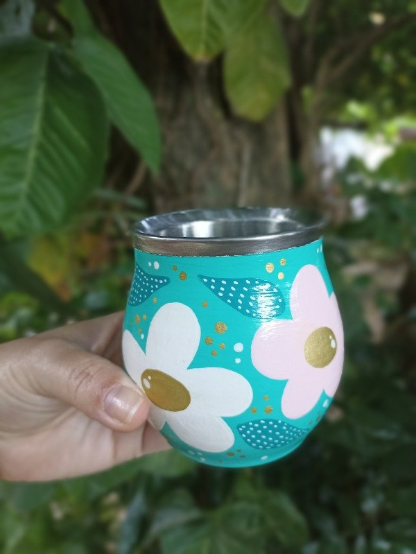 Producto - Mate de acero inoxidable ivoty verde esmeralda - 0