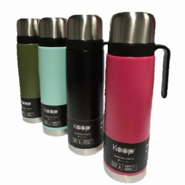 Producto - TERMO ACERO KEEP BALA 1 Y 1 1/2 LITROS CON MANGO Y PICO MATERO